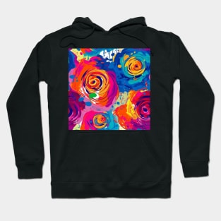 Rainbow flowers Hoodie